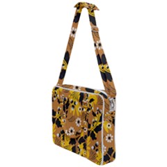 Folk Flowers Art Pattern  Cross Body Office Bag by Eskimos