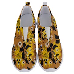 Folk Flowers Art Pattern  No Lace Lightweight Shoes by Eskimos