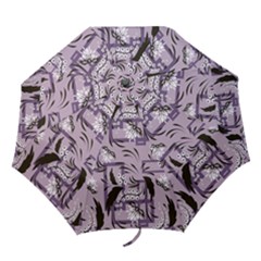 Folk Flowers Art Pattern Floral  Folding Umbrellas by Eskimos