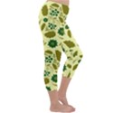 Folk flowers art pattern Floral  Capri Winter Leggings  View3