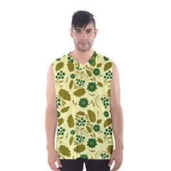 Folk Flowers Art Pattern Floral  Men s Basketball Tank Top by Eskimos