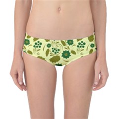 Folk Flowers Art Pattern Floral  Classic Bikini Bottoms by Eskimos