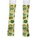 Folk flowers art pattern Floral  Men s Crew Socks View2