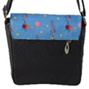 Baby Elephant Flying On Balloons Flap Closure Messenger Bag (S) View1