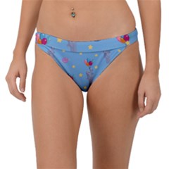 Baby Elephant Flying On Balloons Band Bikini Bottom by SychEva