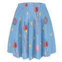 Baby Elephant Flying On Balloons High Waist Skirt View2