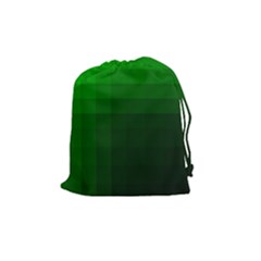 Zappwaits-green Drawstring Pouch (medium) by zappwaits