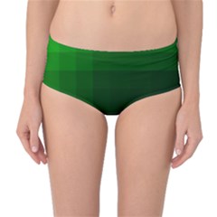 Zappwaits-green Mid-waist Bikini Bottoms by zappwaits