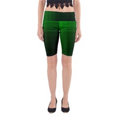 Zappwaits-green Yoga Cropped Leggings by zappwaits