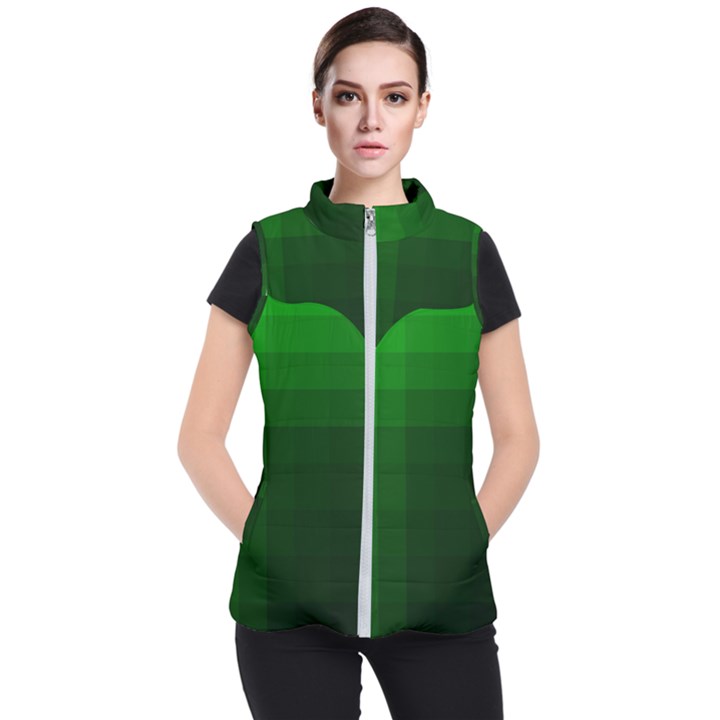 Zappwaits-green Women s Puffer Vest