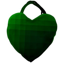 Zappwaits-green Giant Heart Shaped Tote by zappwaits