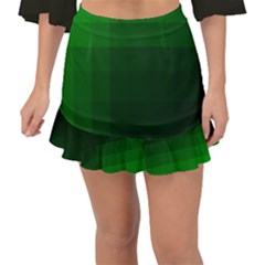 Zappwaits-green Fishtail Mini Chiffon Skirt by zappwaits