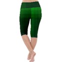 Zappwaits-green Lightweight Velour Cropped Yoga Leggings View4