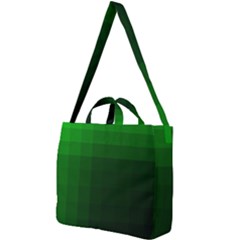 Zappwaits-green Square Shoulder Tote Bag by zappwaits