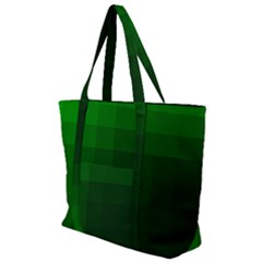 Zappwaits-green Zip Up Canvas Bag by zappwaits