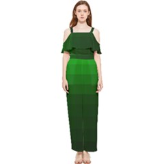 Zappwaits-green Draped Sleeveless Chiffon Jumpsuit by zappwaits