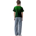 Zappwaits-green Kids  Cuff Sleeve Scrunch Bottom Tee View2