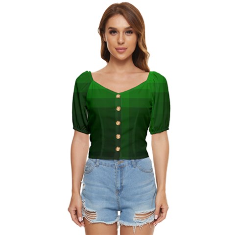 Zappwaits-green Button Up Blouse by zappwaits