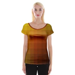 Zappwaits - Color Gradient Cap Sleeve Top by zappwaits