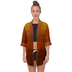 Zappwaits - Color Gradient Open Front Chiffon Kimono by zappwaits