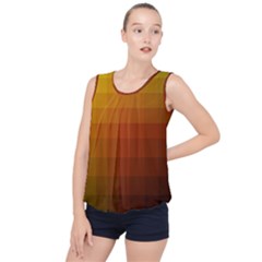 Zappwaits - Color Gradient Bubble Hem Chiffon Tank Top by zappwaits