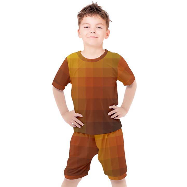 Zappwaits - Color Gradient Kids  Tee and Shorts Set