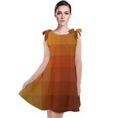 Zappwaits - Color Gradient Tie Up Tunic Dress by zappwaits