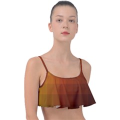 Zappwaits - Color Gradient Frill Bikini Top by zappwaits