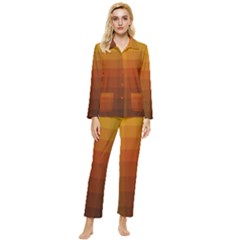 Zappwaits - Color Gradient Womens  Long Sleeve Pocket Pajamas Set by zappwaits