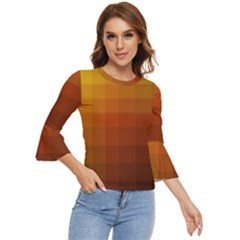 Zappwaits - Color Gradient Bell Sleeve Top