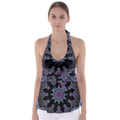 Framed Mandala Babydoll Tankini Top by MRNStudios