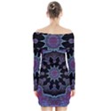 Framed Mandala Long Sleeve Off Shoulder Dress View2