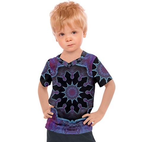 Framed Mandala Kids  Sports Tee by MRNStudios