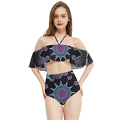 Framed Mandala Halter Flowy Bikini Set  by MRNStudios