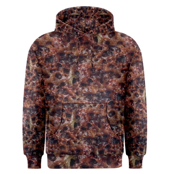 Warm Abstract Surface Print Men s Core Hoodie