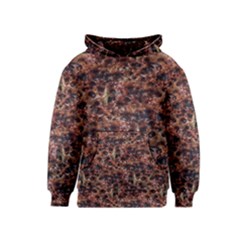 Warm Abstract Surface Print Kids  Pullover Hoodie