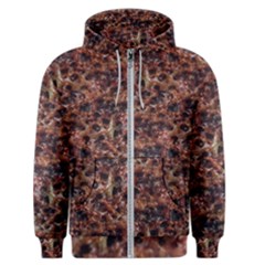 Warm Abstract Surface Print Men s Zipper Hoodie by dflcprintsclothing