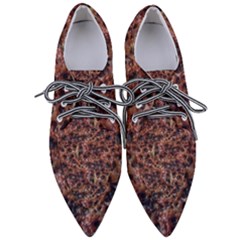 Warm Abstract Surface Print Pointed Oxford Shoes by dflcprintsclothing