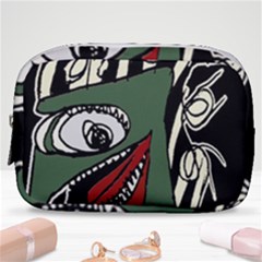 Monster Bird Portrait Illustration Make Up Pouch (small)