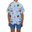 Funny Mushrooms Go About Their Business Kids  Short Sleeve Swimwear View2