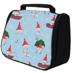 Funny Mushrooms Go About Their Business Full Print Travel Pouch (big) by SychEva