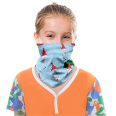 Funny Mushrooms Go About Their Business Face Covering Bandana (kids) by SychEva