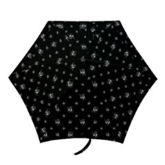 Black And White Funny Monster Print Pattern Mini Folding Umbrellas