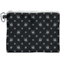 Black And White Funny Monster Print Pattern Canvas Cosmetic Bag (XXL) View1