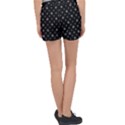 Black And White Funny Monster Print Pattern Velour Lounge Shorts View2