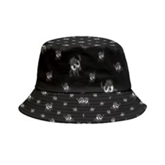 Black And White Funny Monster Print Pattern Inside Out Bucket Hat