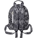 Grey And White Grunge Camouflage Abstract Print Mini Full Print Backpack View2