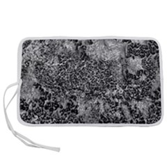 Grey And White Grunge Camouflage Abstract Print Pen Storage Case (s) by dflcprintsclothing