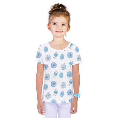 Aquarium With Fish Kids  One Piece Tee by SychEva