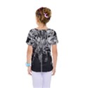 Black And White Lilies Botany Motif Print Kids  One Piece Tee View2